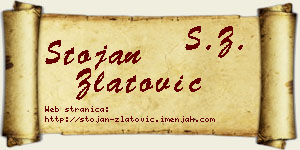 Stojan Zlatović vizit kartica